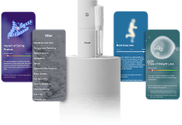 AlterMe swab kit and screenshots of DNA results