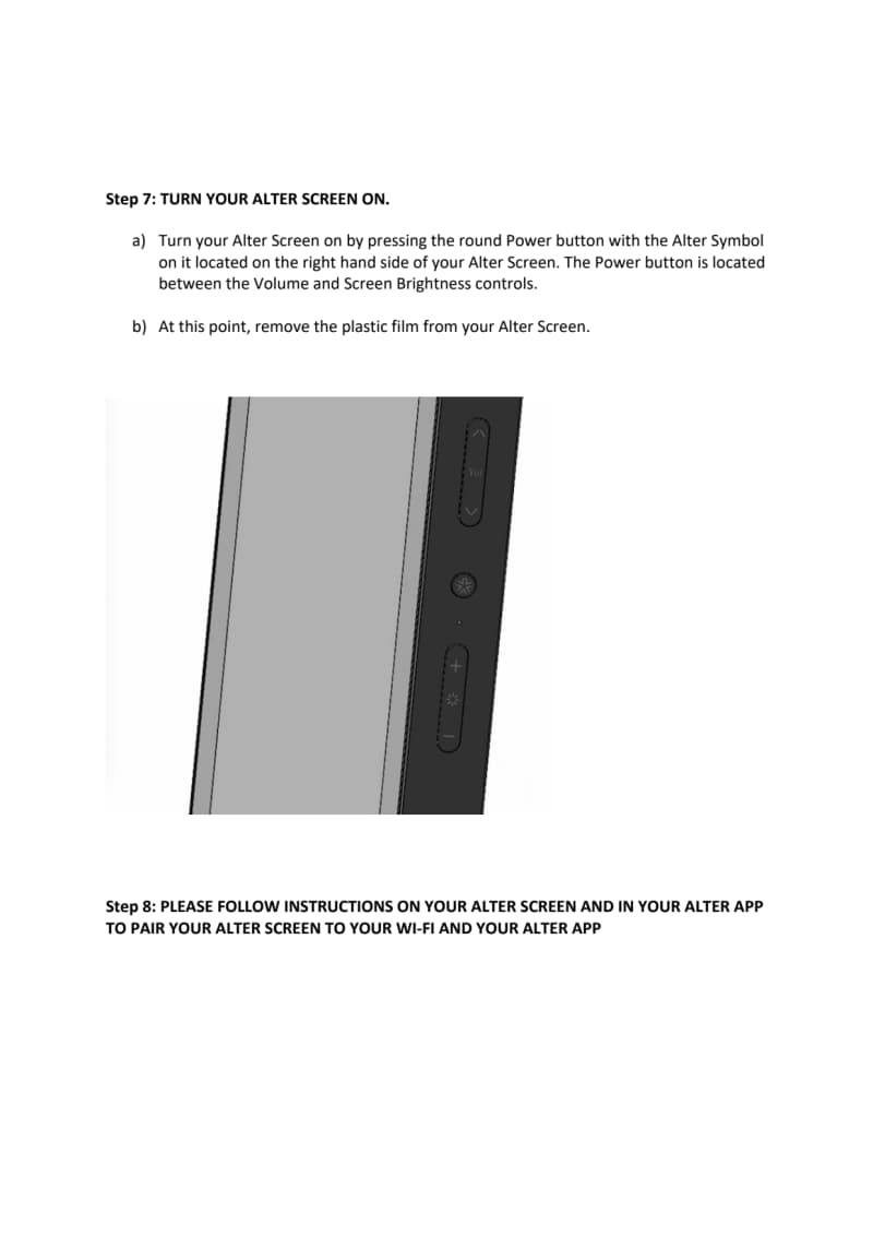 screen setup instruction page 17