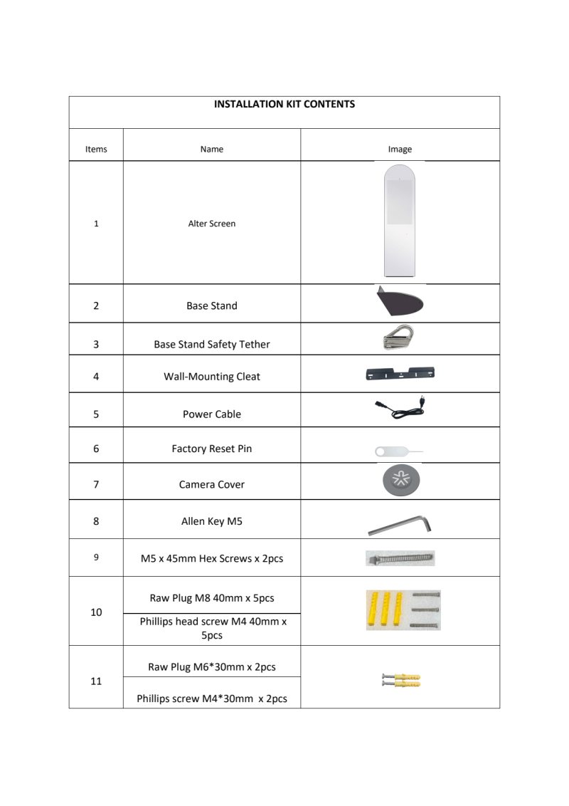 screen setup instruction page 2